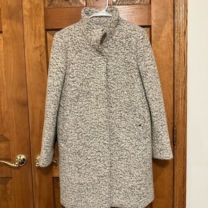LOFT | Marled Funnel Neck Coat